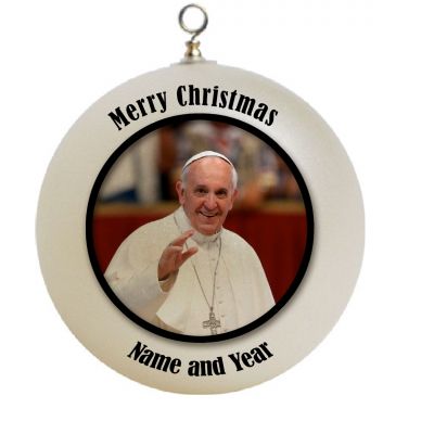 Personalized Father Pope Francis Christmas Ornament Custom Gift #1