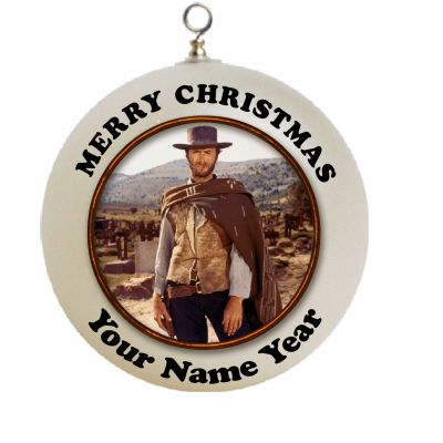 Personalized Clint Eastwood Christmas Ornament Custom Gift #1
