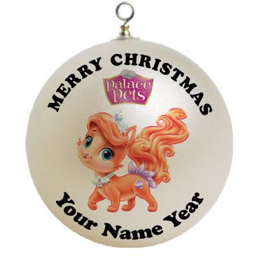 Personalized  Palace Pets Treasure Orange Kitten Christmas Ornament Custom Gift #1