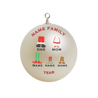 Personalized  Family of Five With Names Christmas Character Bodies Christmas Ornament Custom Gift #1