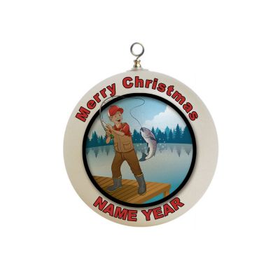 Personalized  Fishing Ornament 1