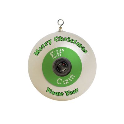 Personalized  Elf Camera / Cam Christmas Ornament  #1