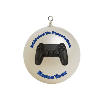 Personalized  Addicted To Playstation Ornament  1