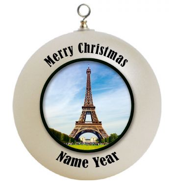 Personalized Eiffel Tower Paris Christmas Ornament Custom Gift #1