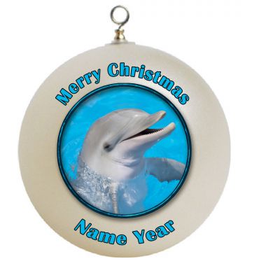 Personalized Dolphin Christmas Ornament Custom Gift #1
