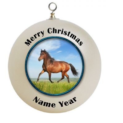 Personalized Horse Christmas Ornament Custom Gift #1