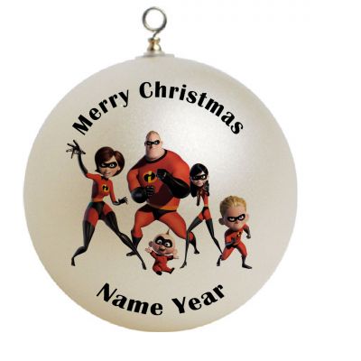 Personalized Incredibles Christmas Ornament Custom Gift #1