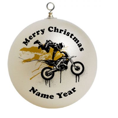 Personalized Motorcycle Dirt Bike Christmas Ornament Custom Gift #1