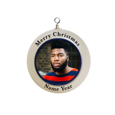 Personalized Khalid Christmas Ornament #1