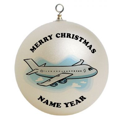 Personalized Airplane / Aircraft  Christmas Ornament Custom Gift #1