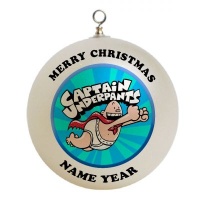 Personalized captain underpants Christmas Ornament Custom Gift #1