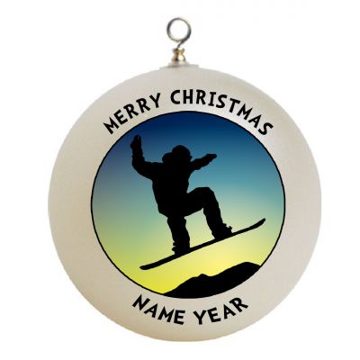 Personalized  Snowboarding Snowboarder Christmas Ornament Custom Gift #1