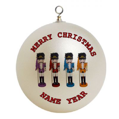 Personalized  Wooden Soldier Christmas Ornament Custom Gift #1