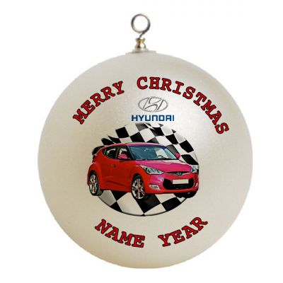 Personalized Hyundai racing Christmas Ornament Custom Gift #1