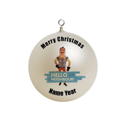 Personalized Hello Neighbour Christmas Ornament # 1