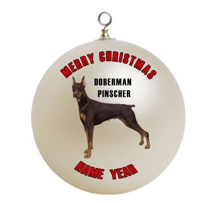 Personalized DOBERMAN Pinscher Dog Christmas Ornament Custom Gift #1