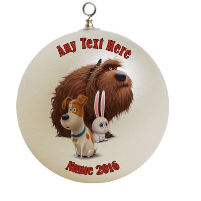 Personalized The Secret Life Of Pets, Ornament #1 Max, Duke, Snowball