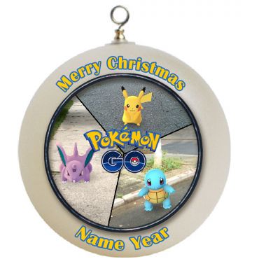 Personalized Pokemon Go, Ornament #1 Squirtle ,  Pichu