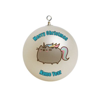 Personalized  Pusheen Unicorn Christmas Ornament # 11