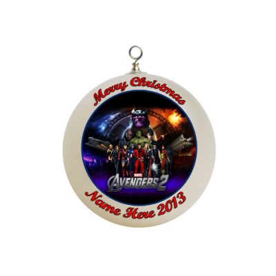 Personalized The Avengers Christmas Ornament #1