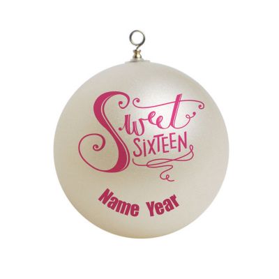 Personalized Sweet 16 Ornament 1