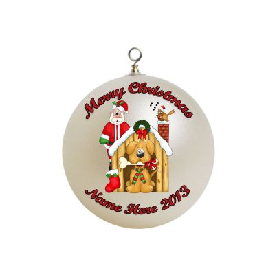 Personalized Puppy Dog Christmas Ornament Custom Gift #1