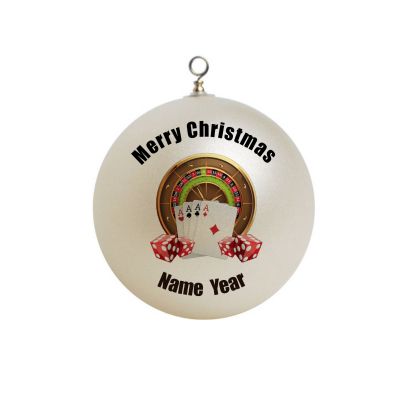 Personalized  Casino Poker Dice gambling Game Ornament Christmas 1