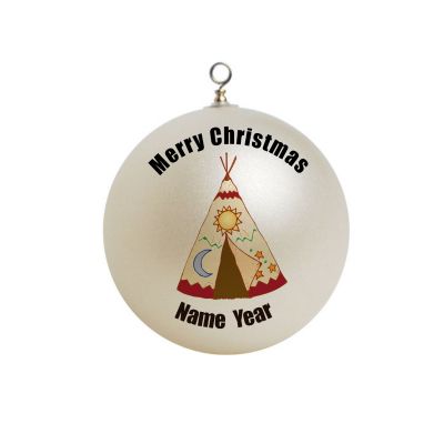 Personalized  TeePee Sun and Moon Stars Theme Ornament Christmas 1