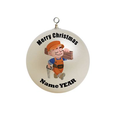 Personalized  Carpenter  Cartoon  Ornament Christmas 11