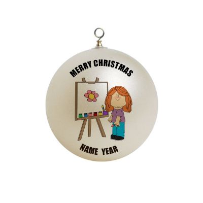 Personalized Easel Girl Painting  #1