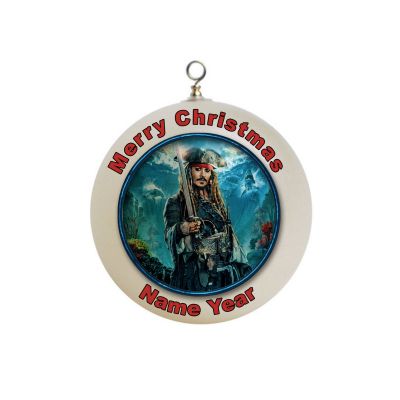 Personalized Disney's Pirates of the Caribbean movie captain Jack Sparrow Christmas Ornament Gift 1