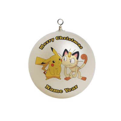Personalized  Pokemon Pikachu and Meowth Ornament  21