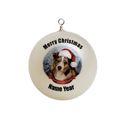 Personalized   australian shepherd dog Christmas  Ornament 21
