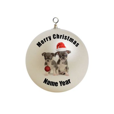 Personalized Dog chihuahua Ornament 22
