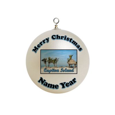 Personalized Captiva Island Beach Ornament 2