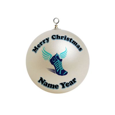 Personalized Cross Country Running Runner Ornament 2