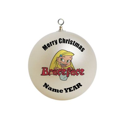 Personalized Girl With Braces Brace Face Ornament 2