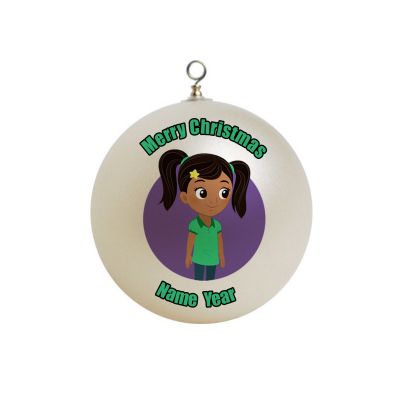Personalized Nina's World Nina Hero Purpel Circle Ornament 2