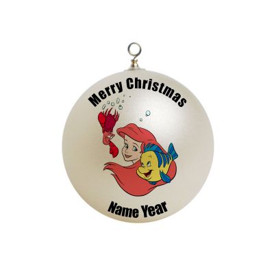 Personalized Sebastian, Ariel and Flounder Ornament 2