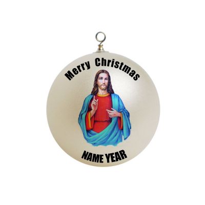 Personalized Jesus Christ Superior Christmas Ornament 2