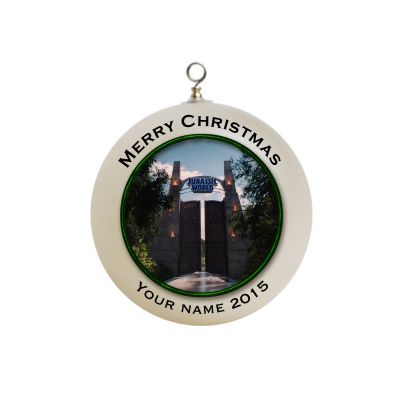 Personalized Jurassic World Gate Christmas Ornament Custom #2