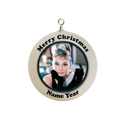 Personalized  audrey hepburn breakfast at tiffany's Christmas Ornament Custom Gift #2