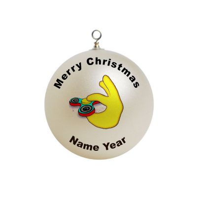Personalized Fidget Spinner Funny Christmas Ornament Custom Gift #2