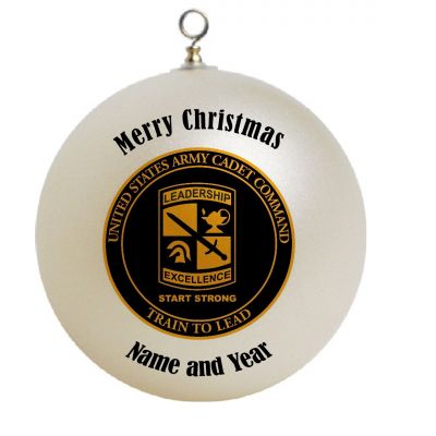 Personalized  Unites Sates Army Cadet Command Train To Lead Christmas Ornament Custom Gift #2