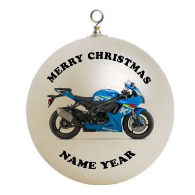 Personalized Motorcycle Dirt Bike Suzuki Christmas Ornament Custom Gift #2