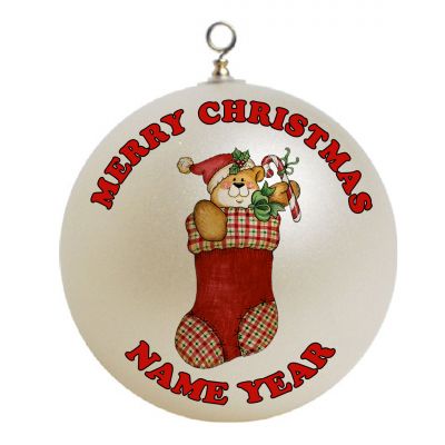 Personalized CHRISTMAS STOCKINGS Christmas Ornament Custom Gift #2