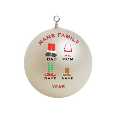 Personalized  Family of Four With Names Christmas Character Bodies Ornament Christmas Custom Gift #2