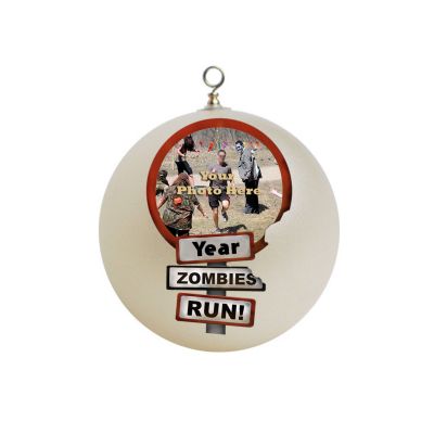 Personalized  Zombie Run Christmas Ornament Custom #2