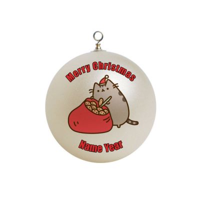 Personalized  Pusheen with cookies Christmas Ornament # 2