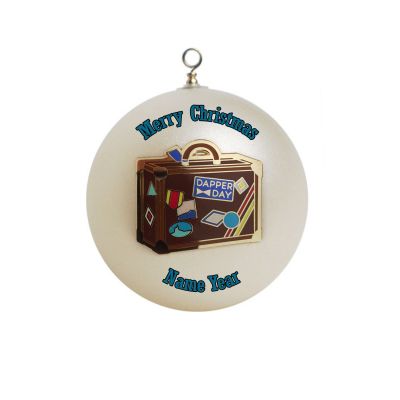 Personalized Dapper Day Christmas Ornament #2